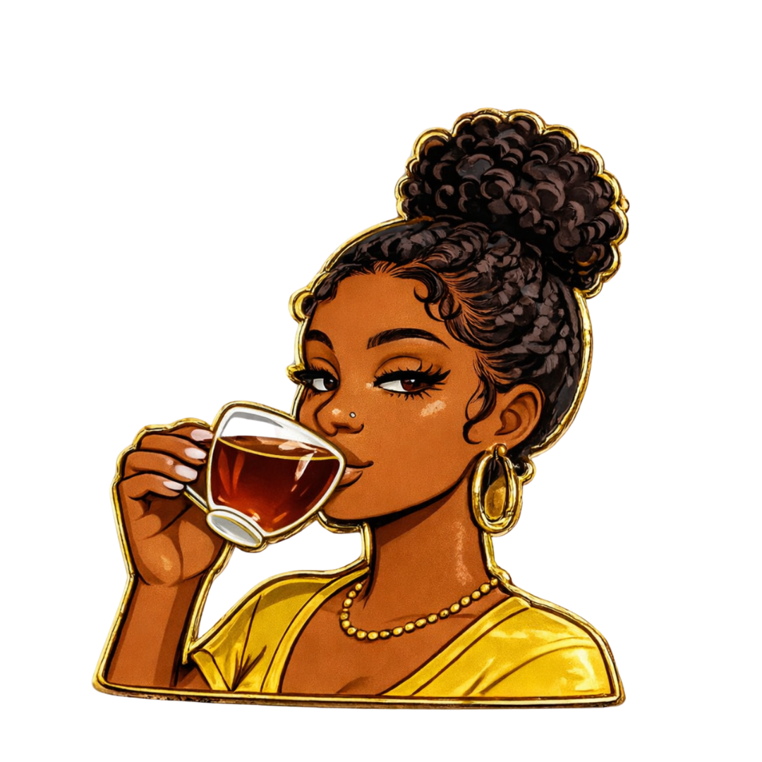 Sips Tea (Pin)