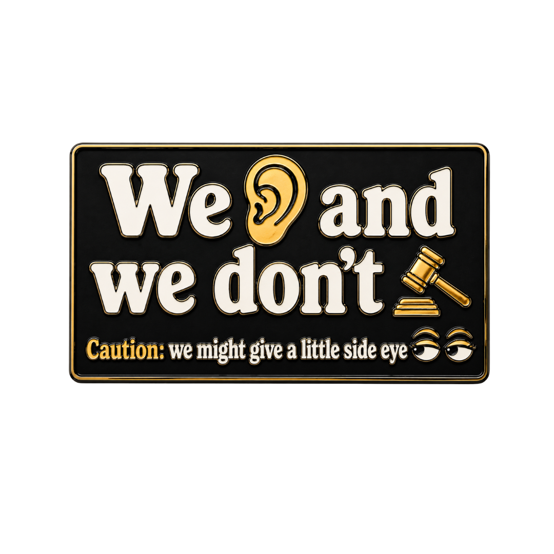 Don't Judge (Pin)